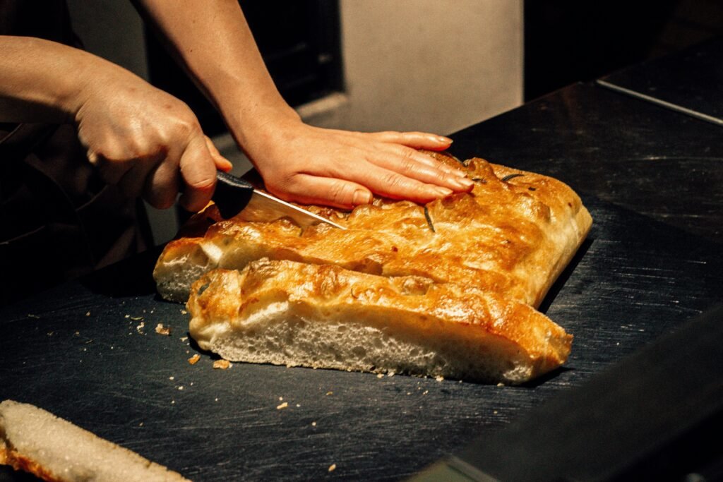 Comparison of dense vs airy keto bread texture made with almond flour