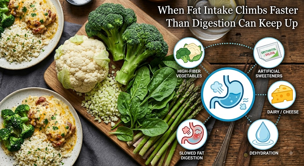Keto sweeteners including erythritol and xylitol linked to digestive bloating