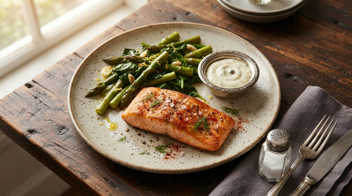 Salty keto meal that can cause temporary water retention and weight fluctuation